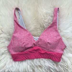Outdoor Voices Plunge Bra Pink XS